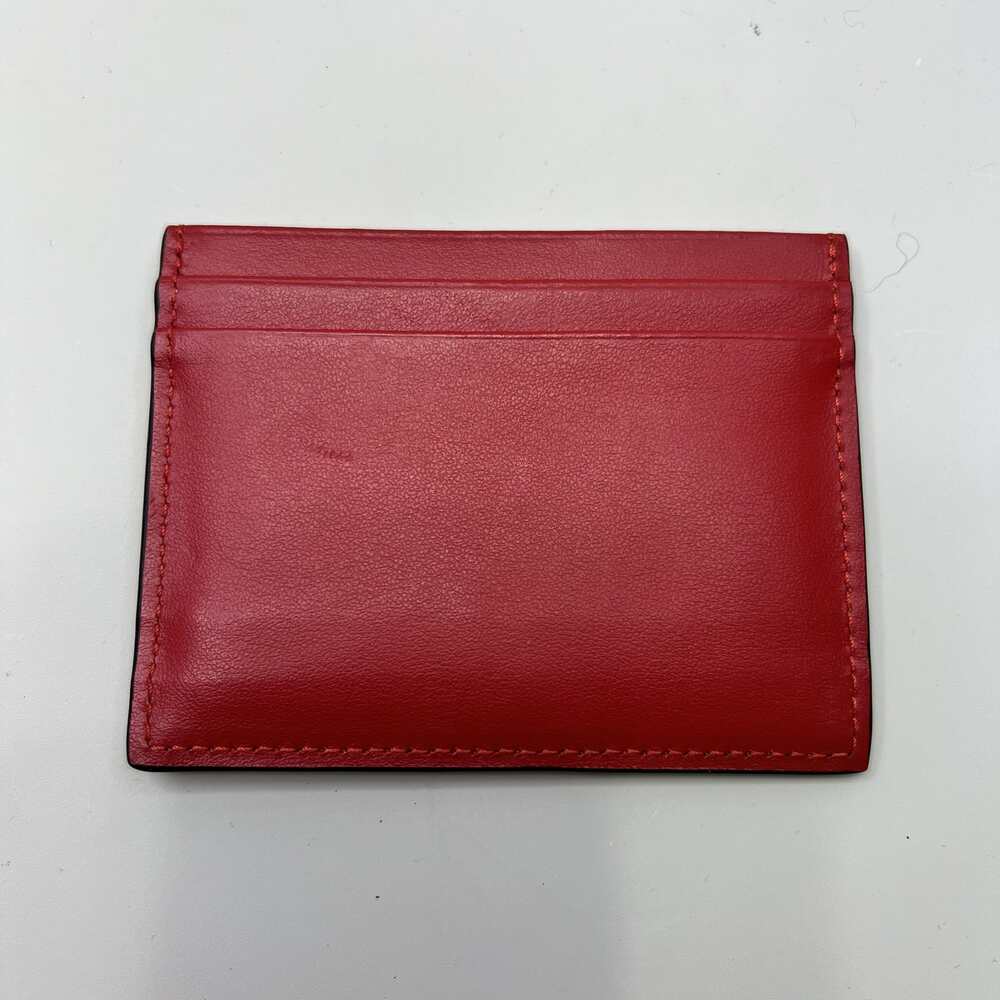 Christian Louboutin Kios Perforated Leather Card Holder Red image 2